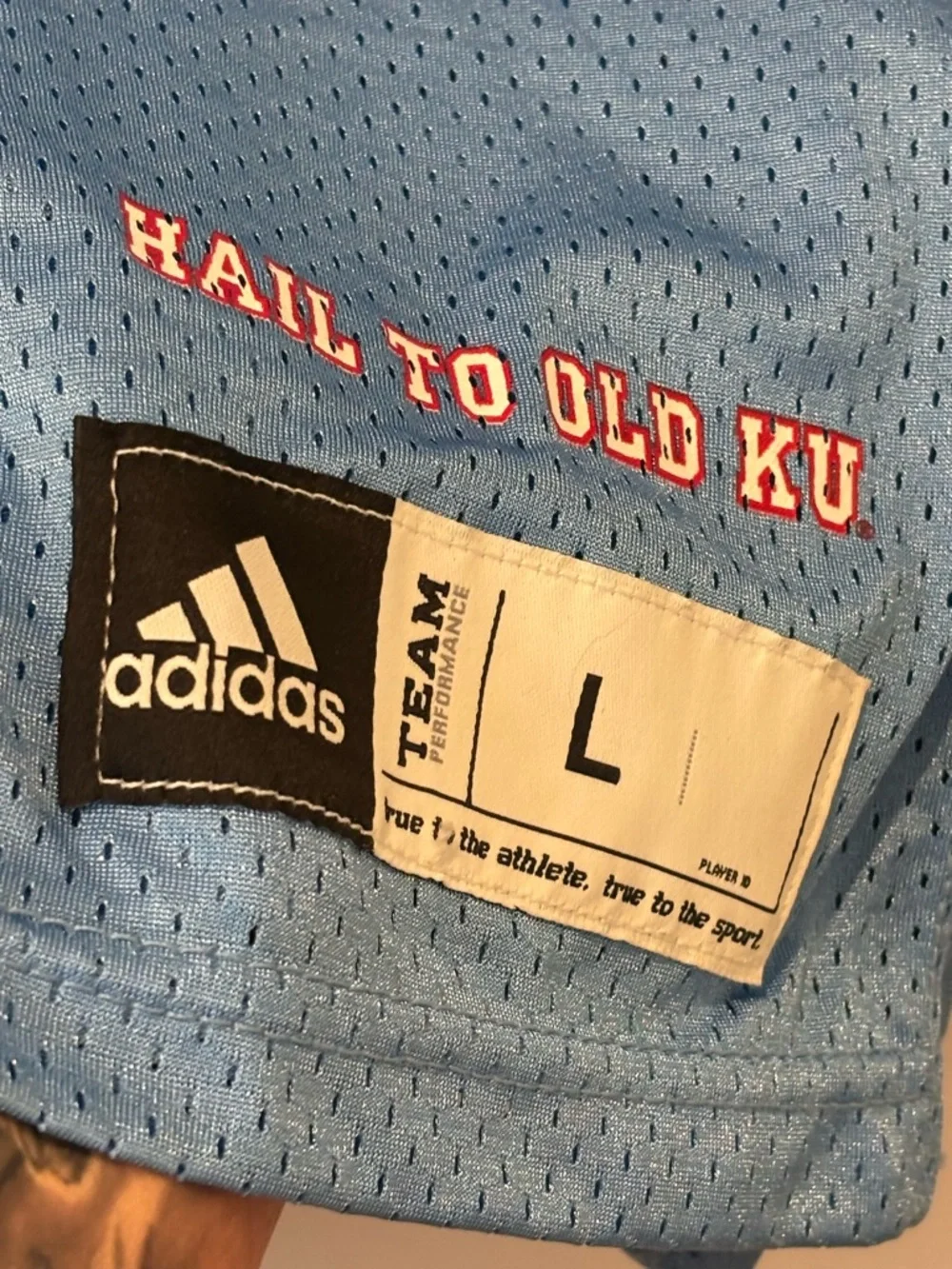 Adidas‎ University of Kansas- Hail to old KU Powder Blue